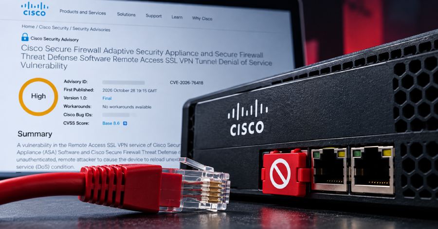 Cisco patches a firewall VPN zero-day that attackers are using to crash devices